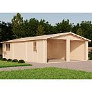 Гараж 49 Дуэт (Стандарт) 9х6м, брус 44 мм