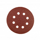 Круг шлифовальный на липучке Зубр, Р60, 125мм, 8 отверстий, 5шт