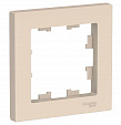 Рамка одноместная Atlas Design (Systeme Electric/Schneider Electric), бежевая (ATN000201)