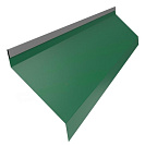 Ламель-жалюзи 40мм 125х25х40мм L2м 0,5мм, зеленый мох RAL6005