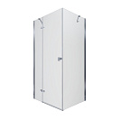 Душевое ограждение Брава-Хром Triton 1200х800х1900, прямоугольник, дверь распашная, прозрачное стекло