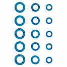 Набор прокладок паронитовых безасбестовых 1", 1/2", 3/4" (15 шт.), МастерПроф (131714)