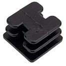 Заглушка для трубы, 25х25мм, пластик, 4шт