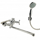 Смеситель для ванны GrossAqua Yota, с длинным изливом (7088039С-35L(F))