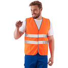 Жилет сигнальный ЖИЛ 521, оранжевый, размер 52-54