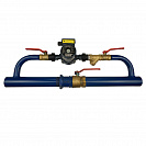 Насосный узел Байпас №4, кран - Ду50мм, насос циркуляционный 25-40