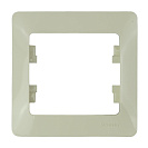 Рамка одноместная Glossa (Systeme Electric/Schneider Electric), бежевая (GSL000201)
