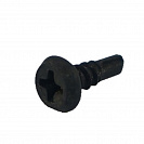 Саморез металл-металл ШСММ 3,5х11мм со сверлом, черный, 16шт