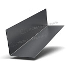 Угол внутренний 75х75мм L3м серый графит RAL7024