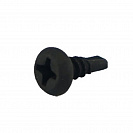 Саморез металл-металл ШСММ 3,5х9,5мм со сверлом, черный, 18шт