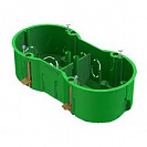 Подрозетник для полых стен 141х70х45мм, 2 ввода, IP20 (GE40023)