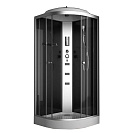 Душевая кабина (BST/ODA) 8090H 900х900х2150мм, душ, гидромассаж 3 форсунки, фонарь, FM радио, вытяжка, тонированное стекло, низкий под.