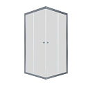 Душевое ограждение Вента-Хром Triton 900х900х1850, квадрат, дверь раздвижная, прозрачные  стекла 