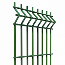 3D забор из сварной сетки 1,03х2,5м d4мм, ячейка 50х200мм, зеленый мох RAL6005