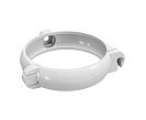 Хомут трубы водосточной пластиковый (FineBer) d80мм, белый