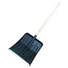 Лопата снеговая Метелица 410х400мм, пласт., оцинк. планка, с деревянным черенком