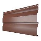 Сайдинг металлический 0,26м 0,4мм шоколад RAL8017