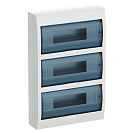 Щит распределительный встраиваемый ЩРВ-П-24 (IEK) 24 модуля, прозрачная крышка, пластик, IP41 (MKP12-V-24-40-10)