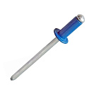 Заклепка вытяжная алюминий/сталь RAL5005 синий 4,8х12мм, пакет 50шт