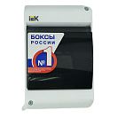 Корпус под автомат КМПн 2/4 (IEK) 4 модуля, прозрачная крышка, пластик, IP30 (65206)