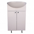 Тумба Водолей-50, 730х496х284мм, белая, под умывальник Уют 500мм