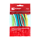 Термоусадочная трубка tut-n-4 (EKF) 4/2мм L100мм, 21шт (7 цветов по 3 шт)