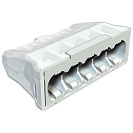 Клемма соединительная на 5 проводов (Bettermann) 0,5-2,5мм2 пружинная, 2шт (2273-205)