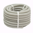 Труба ПВХ гофрированная с зондом, d16мм, бухта 10м, серая