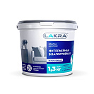 Краска интерьерная акриловая Лакра влагостойкая белоснежная 1,3кг