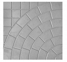 Плитка тротуарная "Колодец" (300х300х24) серая