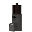 Печь банная Mini-12 (Teplonoff) с выносной топочной камерой, бак стальной полимеренный 10-16м3