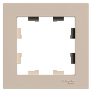 Рамка однопостовая Atlas Design (Systeme Electric/Schneider Electric), песочный (ATN001201)
