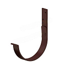 ВС Держатель желоба металлического карнизный GS lite 125х132мм шоколад RAL8017