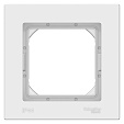 Рамка одноместная Atlas Design Aqua IP44 (Systeme Electric/Schneider Electric), белая (ATN440101)