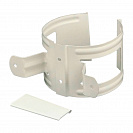 Держатель трубы водосточной металлический Foramina d100мм, на дерево белый RAL9010