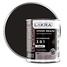 Грунт-эмаль 3 в 1 по ржавчине Лакра черный 0,8кг /14