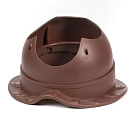 Проходной элемент (Krovent) Base-VT Wave шоколад RAL8017 на металлочерепицу Ламонтерра