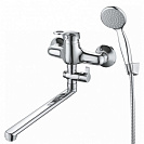 Смеситель для ванны GrossAqua Base, со встроенн. дивертором (7237258C-35L(F))