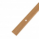 Порог алюминиевый Дуб светлый, 900х25х3мм, плоский, равноуровневый