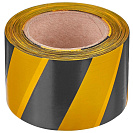 Лента сигнальная Зубр, желто-черная, 75мм х 200м