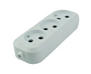 Колодка для удлинителя (Rexant) 3 розетки, 6А без заземления