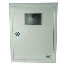 Щит учетно-распределительный навесной ЩУРн-1/12 (IEK) 395х310х165мм, 12 модулей, с окном, металл, IP31