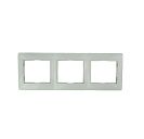 Рамка трехместная Кварта (IEK) горизонтальная, белая (EMK30-K01-DM)