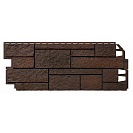 Фасадная панель Оптима Песчаник (ТехноНиколь) 1х0,42м, темно-коричневый