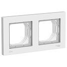 Рамка двухместная Atlas Design Aqua IP44 (Systeme Electric/Schneider Electric), IP44, белая (ATN440102)