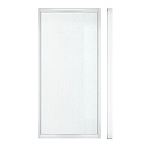 Стеклянная штора для ванны торцевая Аква 70х147,5см, прозрачная