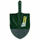 Лопата штыковая (Броня), рельсовая сталь, без черенка d40мм, зелёная