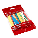 Термоусадочная трубка tut-n-6 (EKF) 6/3мм L100мм, 21шт (7 цветов по 3 шт)