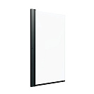 Стеклянная штора (ширма) для ванны Соло-Блэк 75х140см, хром, прозрачная