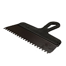 Шпатель (Korvus) фасадный зубчатый, пластмассовая ручка, 250мм, зуб 6х6мм (1205107)